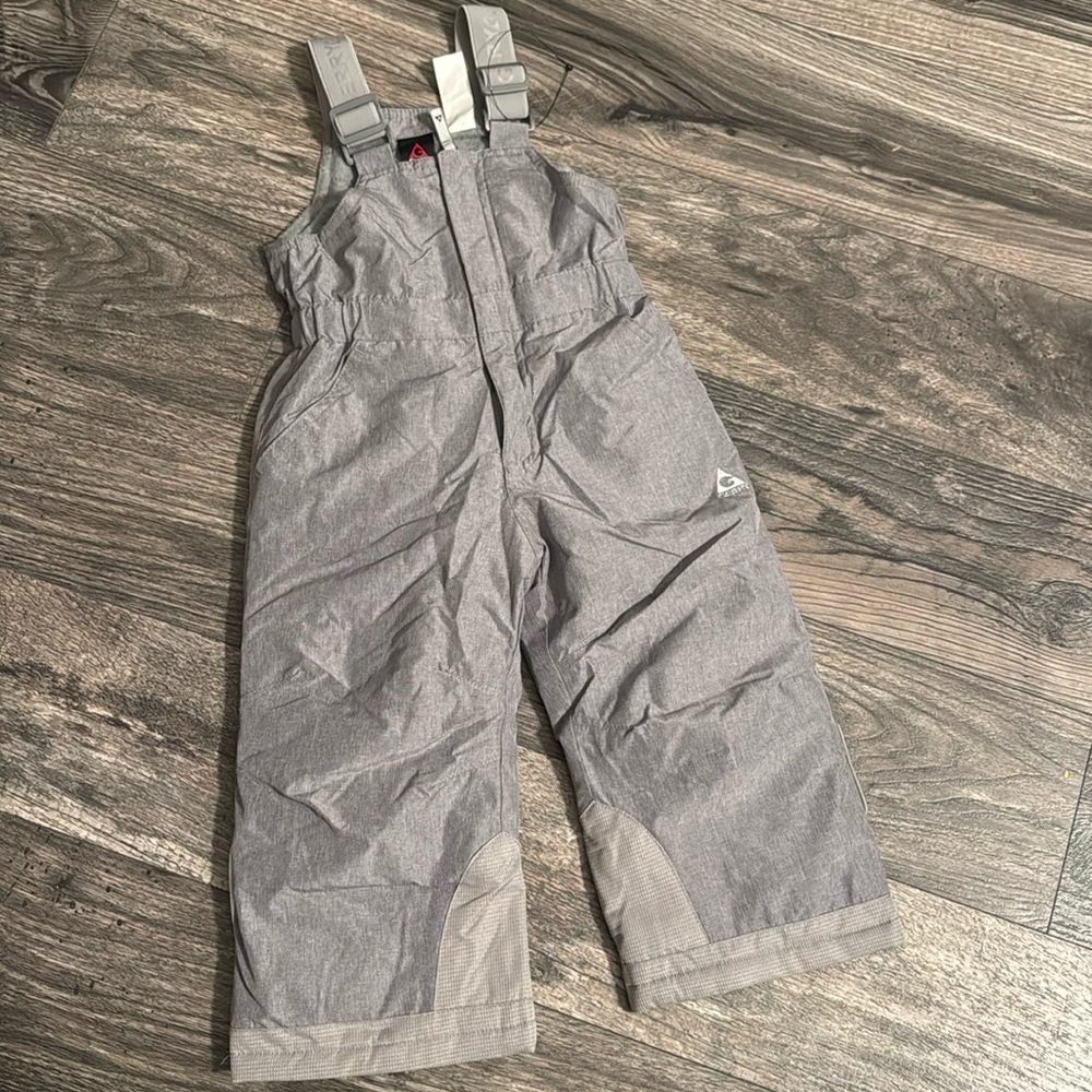 Gerry 2T snow bib snow suit boy girl grey overalls new